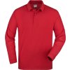 James & Nicholson | JN 22 Piqué polo s dlhým rukávom z ťažkej bavlny_02.0022 (Farba white, Veľkosť S)