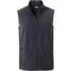 James & Nicholson | JN 856 Pánska pracovná fleecová vesta - Strong_02.0856 (Farba black/carbon, Veľkosť XS)