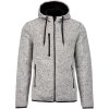 Kariban ProAct | PA365 Pánska melanžová pletená fleecová bunda s kapucňou_20.P365 (Farba dark grey melange, Veľkosť M)