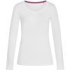 Stedman | V-Neck T "Claire" LSL Dámske tričko s dlhým rukávom_05.972 (Farba white, Veľkosť S)