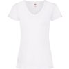 F.O.L. | Lady-Fit Valueweight V-Neck T Dámske tričko s výstrihom do V_16.1398 (Farba white, Veľkosť XS)