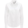 B&C | Smart LSL /women Blúzka zo zmiešaného popelínu s dlhým rukávom_01.0P63 (Farba white, Veľkosť XS)