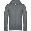 B&C | KING Zipped Hood_° Pánska mikina s kapucňou_01.U03K (Farba white, Veľkosť XS)