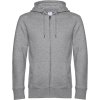 B&C | KING Zipped Hood_° Pánska mikina s kapucňou_01.U03K (Farba white, Veľkosť XS)