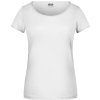 James & Nicholson | JN 8001 Dámske tričko z bio bavlny_02.8001 (Farba white, Veľkosť XS)