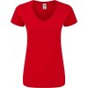 F.O.L. | Lady-Fit Iconic 150 V-Neck T Dámske tričko s výstrihom do V_16.1444 (Farba white, Veľkosť XS)
