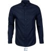 NEOBLU | Blaise Men Mikro keprová košeľa s dlhým rukávom_24.3182 (Farba night blue, Veľkosť S)