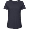 B&C | Inspire Slub T /women_° Dámske slubové tričko Medium Fit z bio bavlny_01.TW47 (Farba chic navy, Veľkosť XS)