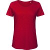 B&C | Inspire Slub T /women_° Dámske slubové tričko Medium Fit z bio bavlny_01.TW47 (Farba chic navy, Veľkosť XS)