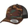 Flexfit | 6606C/6606CA 5 panelová Trucker šiltovka "Camo"_55.606C (Farba wood camo/black, Veľkosť onesize)