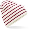Beechfield | B39R Pletená čiapka s pruhmi a manžetou_53.039R (Farba french navy/soft white, Veľkosť onesize)