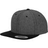 Flexfit | 6089SU/6089CH 6 panelová Snapback šiltovka "Suede"_55.689S (Farba black, Veľkosť onesize)