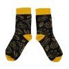 BENNONKY Beer Socks black/yellow (Veľkosť 36-38)