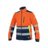 Bunda CXS BENSON, výstražná, softshell, pánska, viac farieb (Veľkosť S, Farba oranžovo-modrá)