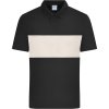 Daiber | 8050 Bio polo "Colour-Block"_02.8050 (Farba black/sandstone, Veľkosť XS)