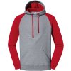 Jerzees | 96CR Mikina s kapucou 2-farebná "NuBlend"_09.96CR (Farba oxford/black, Veľkosť S)