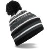 Beechfield | B 474R Pletená čiapka s pruhmi "Fan"_53.474R (Farba black/kelly green/white, Veľkosť onesize)