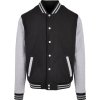 Build your Brand Basic | BB 004 College bunda_56.B004 (Farba navy/white, Veľkosť XS)