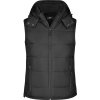 James & Nicholson | JN 1005 Dámska prešívaná vesta s kapucňou_02.1005 (Farba black, Veľkosť S)