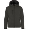 Clique | Padded Hooded Softshell Women Dámska zateplená softshellová bunda s kapucňou_67.0953 (Farba black, Veľkosť XS)