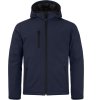 Clique | Padded Hooded Softshell Men Pánska zateplená softshellová bunda s kapucňou_67.0952 (Farba black, Veľkosť XS)