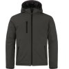 Clique | Padded Hooded Softshell Men Pánska zateplená softshellová bunda s kapucňou_67.0952 (Farba black, Veľkosť XS)