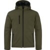 Clique | Padded Hooded Softshell Men Pánska zateplená softshellová bunda s kapucňou_67.0952 (Farba black, Veľkosť XS)