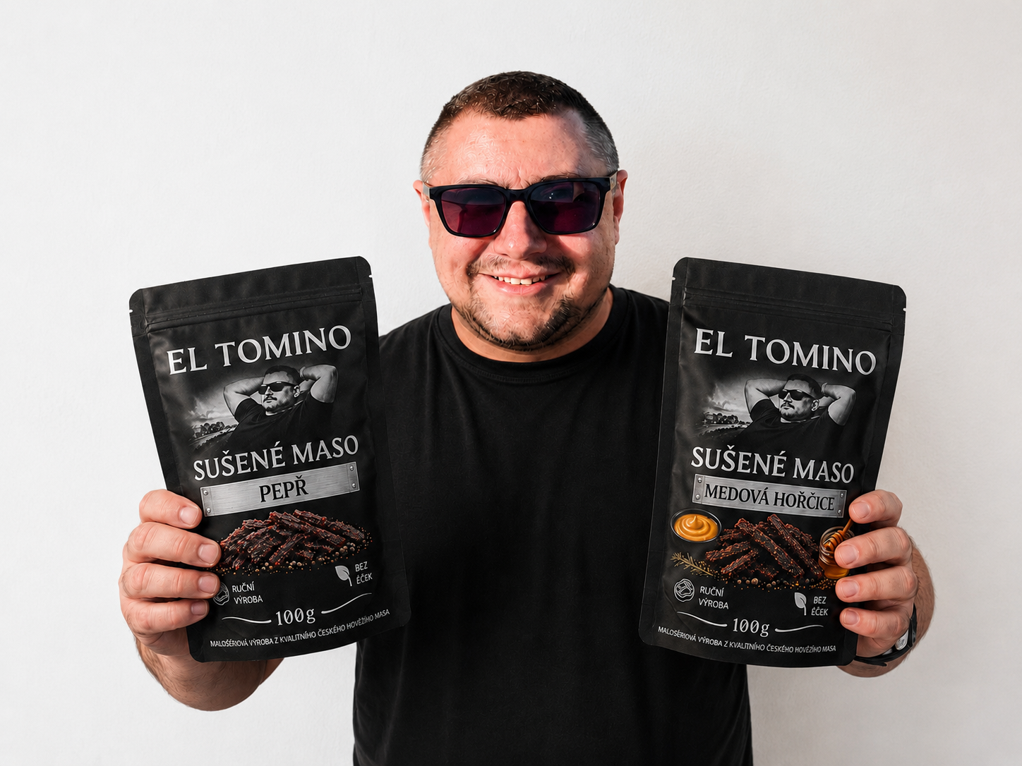 Zakladatel El Tomino se sušeným masem