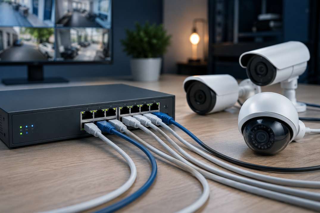 PoE switch v kamerovém systému: kdy ho potřebujete, jak funguje a jak vybrat správný výkon