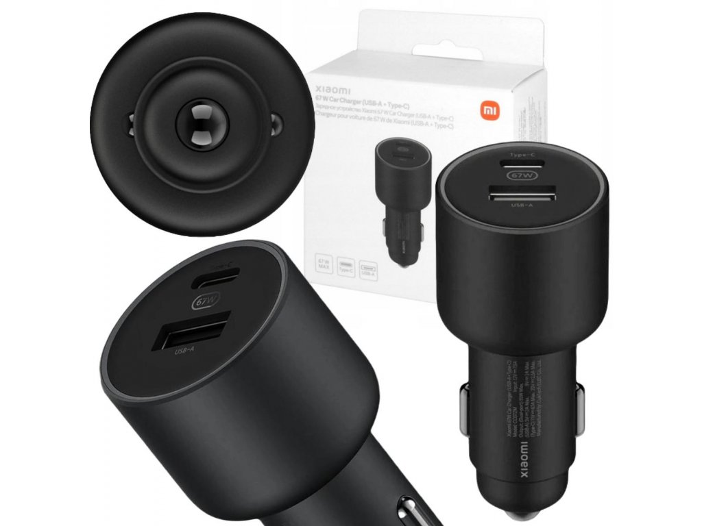 Nabíječka do auta Xiaomi 67W (USB-A + Type-C)