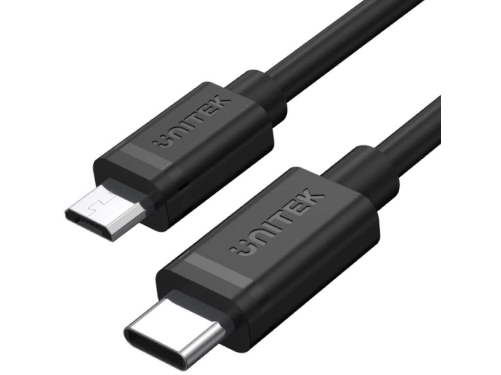 Unitek Y-C473BK Kabel USB Type-C na microUSB 1M