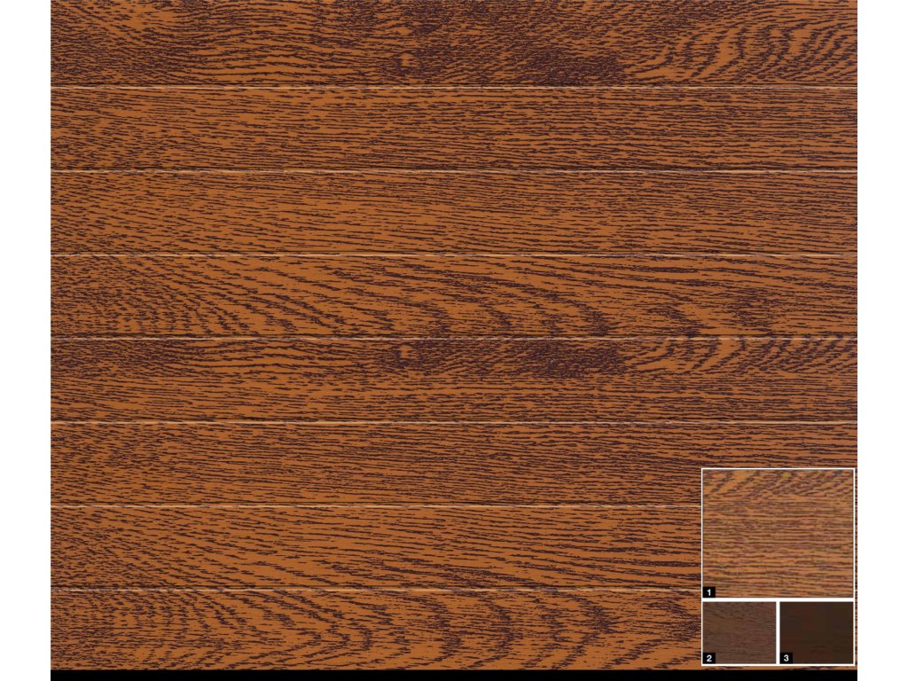 Sekční garážová vrata Renomatic/Hormann s pohonem ProLift500-2 a kolejnicí FS30 - reliéf M Decocolor. Rozměry 2500x2125 mm.