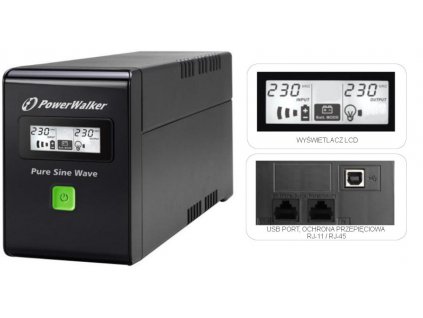 PowerWalker VI 600 SW FR UPS EMERGENCY SUPPLY