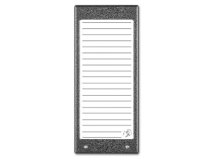 ACO CDN-17NACC GR Osvětlený panel se seznamem rezidentů (cca 17 záznamů)