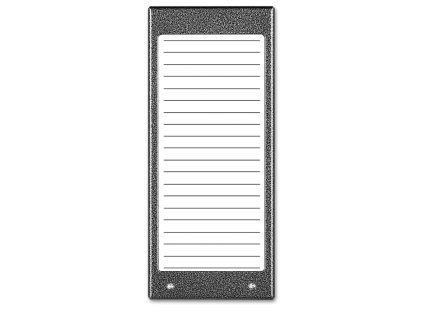 ACO CDN-17N ST Osvětlený panel se seznamem rezidentů (cca 17 záznamů)