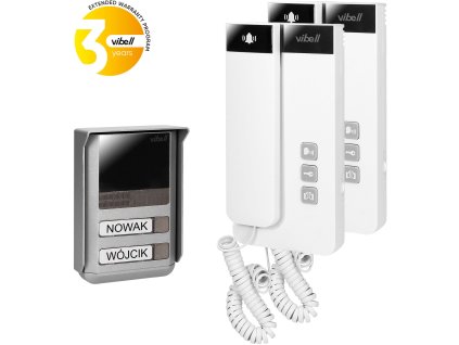 Dvourodinný dvouvodičový interkom ORNO OR-DOM-SL-924