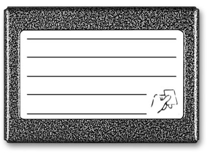 ACO CDN-5NACC GR seznam nájemníků (cca 5 záznamů) s vestavěnou čtečkou bezkontaktních klíčů