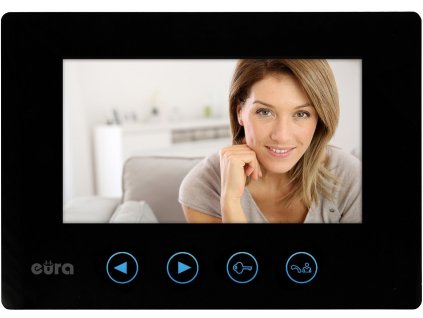 MONITOR "EURA" VDA-06A3 BLACK barva 7'' interní paměť