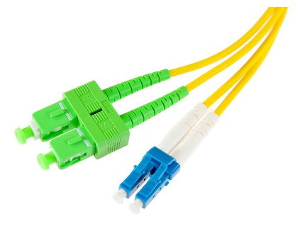 OPTICKÝ PATCHCORD SM 0,5M DUPLEX 9/125, SC/APC-LC/UPC 3.0MM
