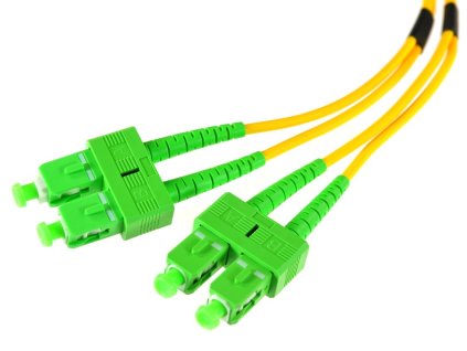 OPTICKÝ PATCHCORD SM 2M DUPLEX 9/125, SC/APC-SC/APC 3MM