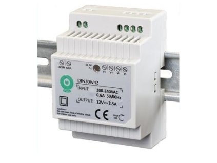 zasilacz din eura din30w12 12v 2 5 a dc 1