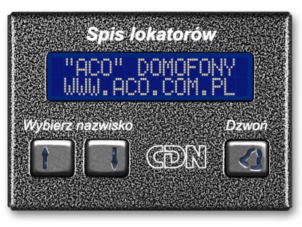 ACO CDN-230E ST Elektronický adresář ocelový