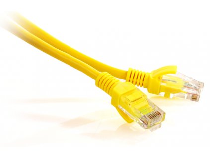 Getfort cat.5e UTP patchcord 5m žlutý