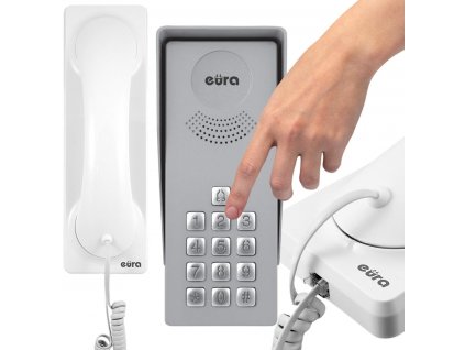 EURA'' ADP-36A3 ''INGRESSO BIANCO'' DOMOFON - 1rodinná, venkovní kazeta s klávesnicí