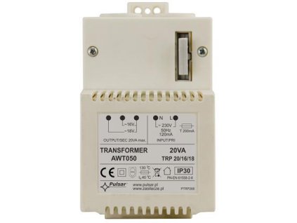 Transformátor PULSAR AWT050 20VA/16V/18V