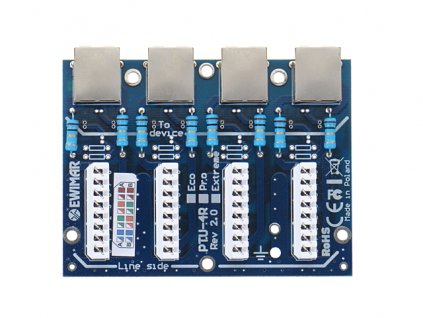 Modul LAN s přepěťovou ochranou ECO s ochranou PoE EWIMAR PTU-54-ECO/PoE