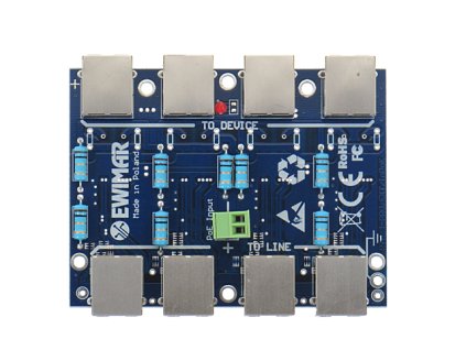 Modul LAN s přepěťovou ochranou PRO s funkcí InPoE EWIMAR PTF-54-PRO/InPoE