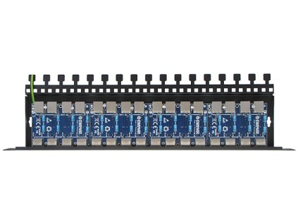 16kanálový bezpečnostní panel LAN s přepěťovou ochranou PoE EWIMAR PTF-516R-ECO/PoE