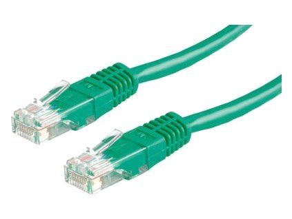 PATCHCORD CAT5E UTP 10M ZELENÝ
