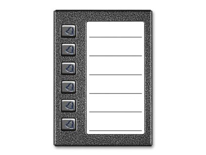 ACO CDN-6NP ST Podsvícený panel se seznamem rezidentů a 6 tlačítky